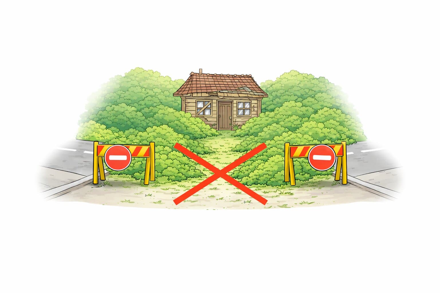 道路に接していない物件