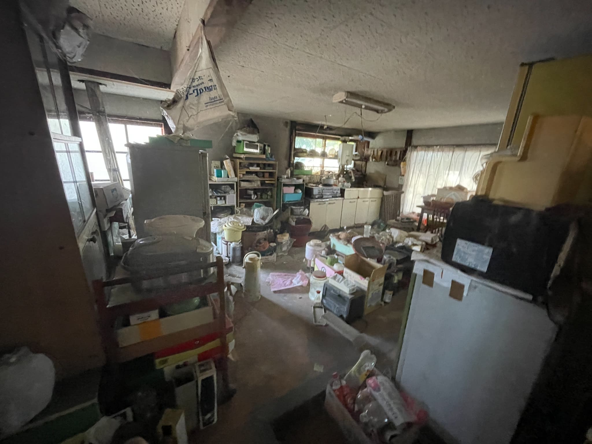 真岡市東大島 築79年 大量の荷物・戸建ての買取実績