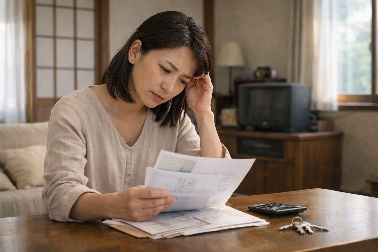 相続した空き家に悩むイメージ