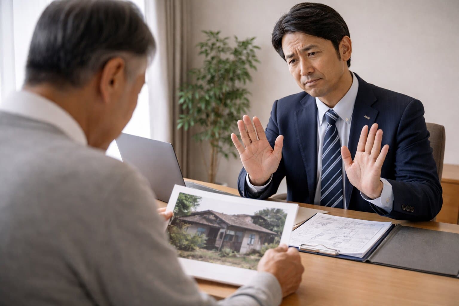 売却が難しいとして断られた物件